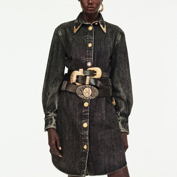 Schiaparelli 2025 New Denim Shirt Dress - Picture 2 of 14